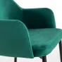 Стул зелёный с подлокотниками LaLume 37011-29