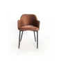 Стул коричневый с подлокотниками LaLume 37012-29