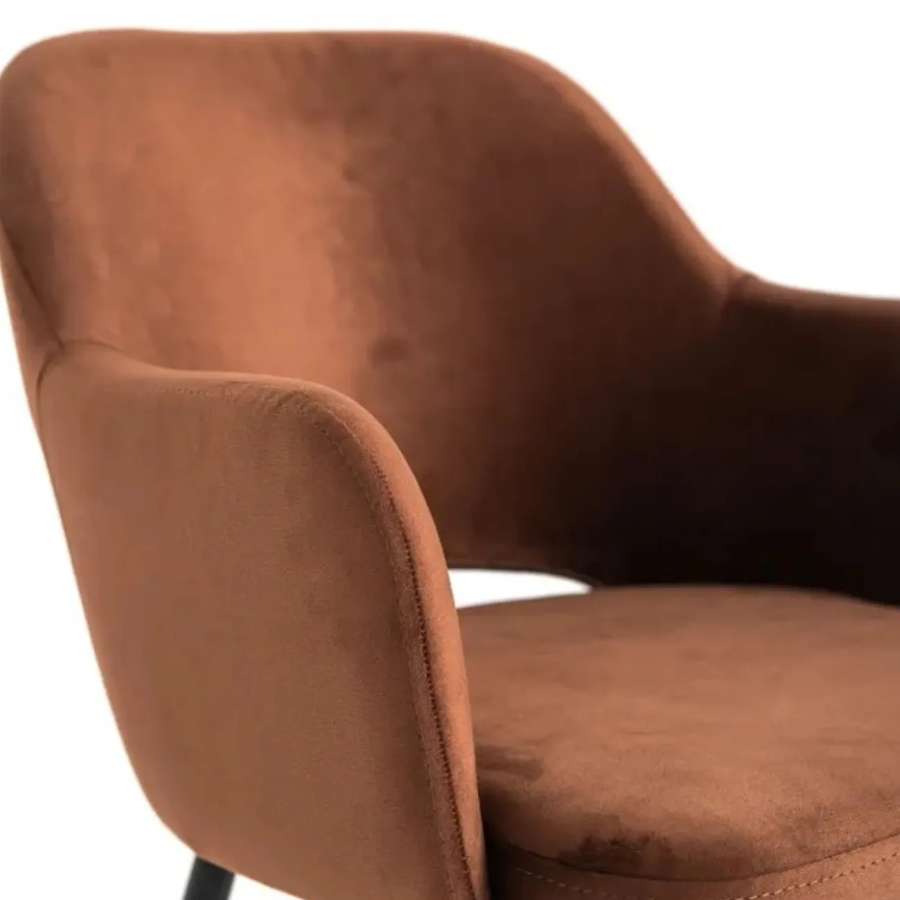 Стул коричневый с подлокотниками LaLume 37012-29