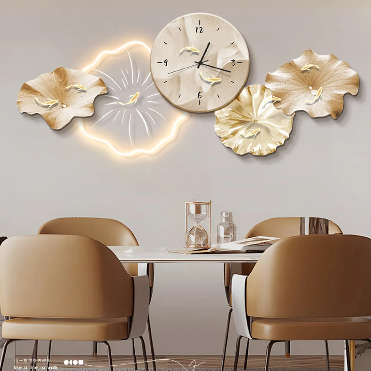 Декоративные настенные картина с часами AW 37463-29