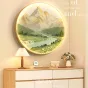 Круглая подвесная картина с подсветкой AW 37466-29