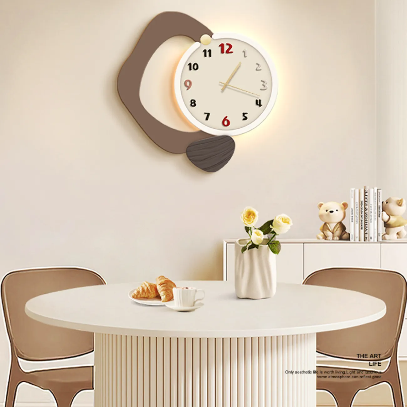 Современные минималистичные настенные часы AW 37478-29