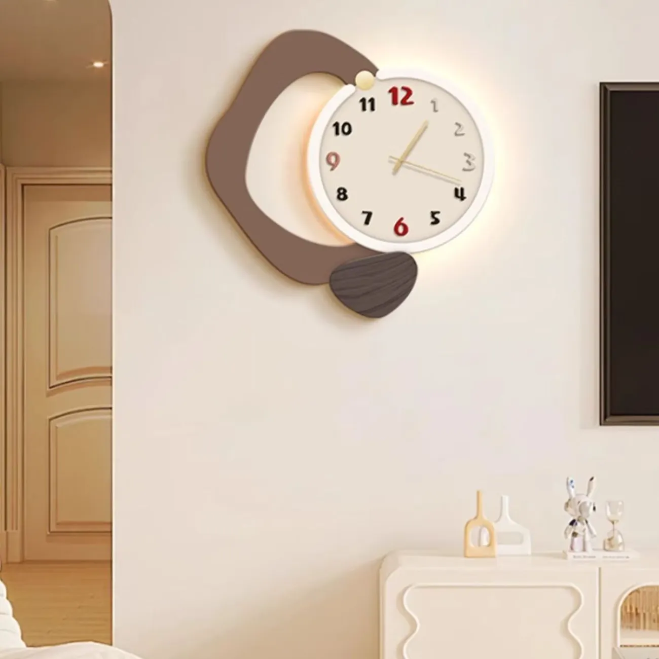 Современные минималистичные настенные часы AW 37478-29