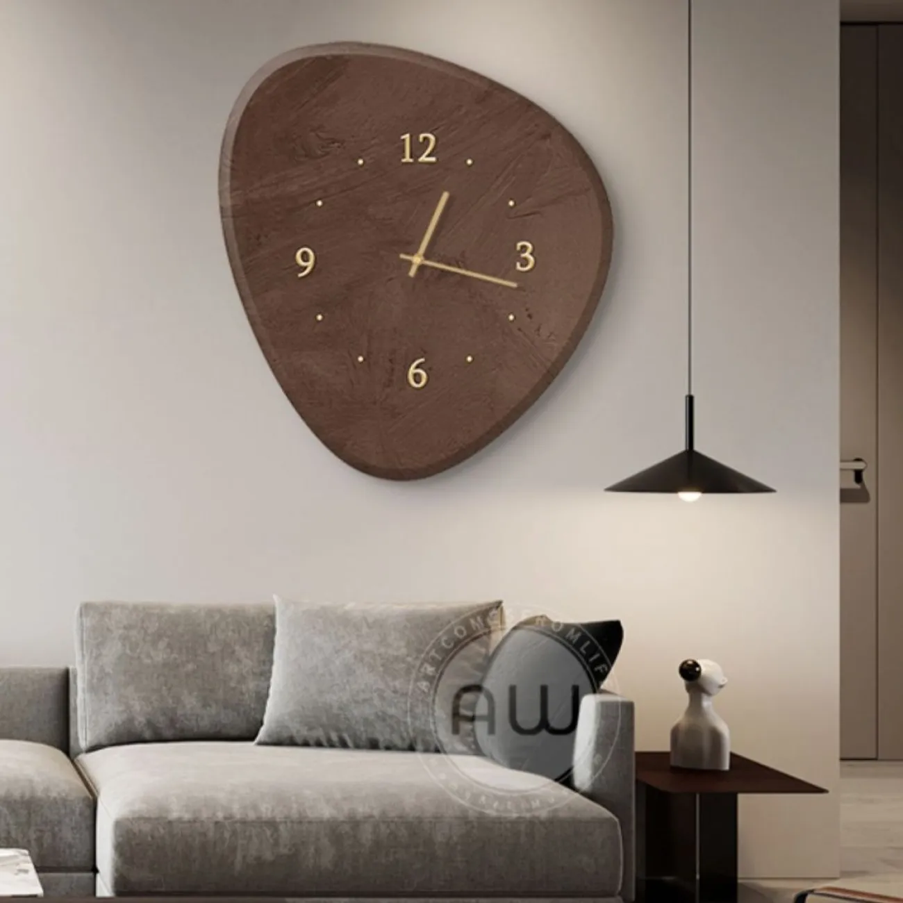 Минималистские настенные часы в стиле Ваби-саби AW 37479-29