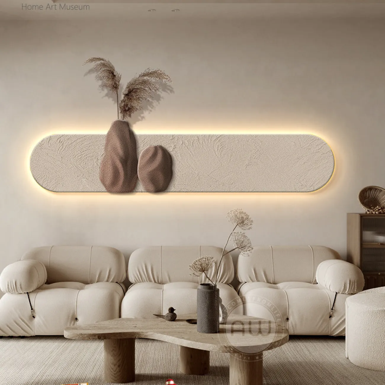 Трехмерный настенный декор из песчаника AW 37481-29 Трехмерный настенный декор из песчаника AW 37481-29