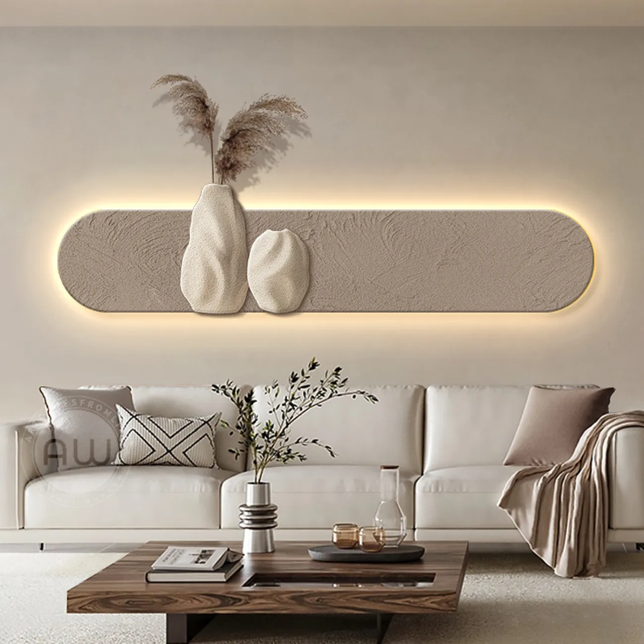 Трехмерный настенный декор из песчаника AW 37481-29 Трехмерный настенный декор из песчаника AW 37481-29