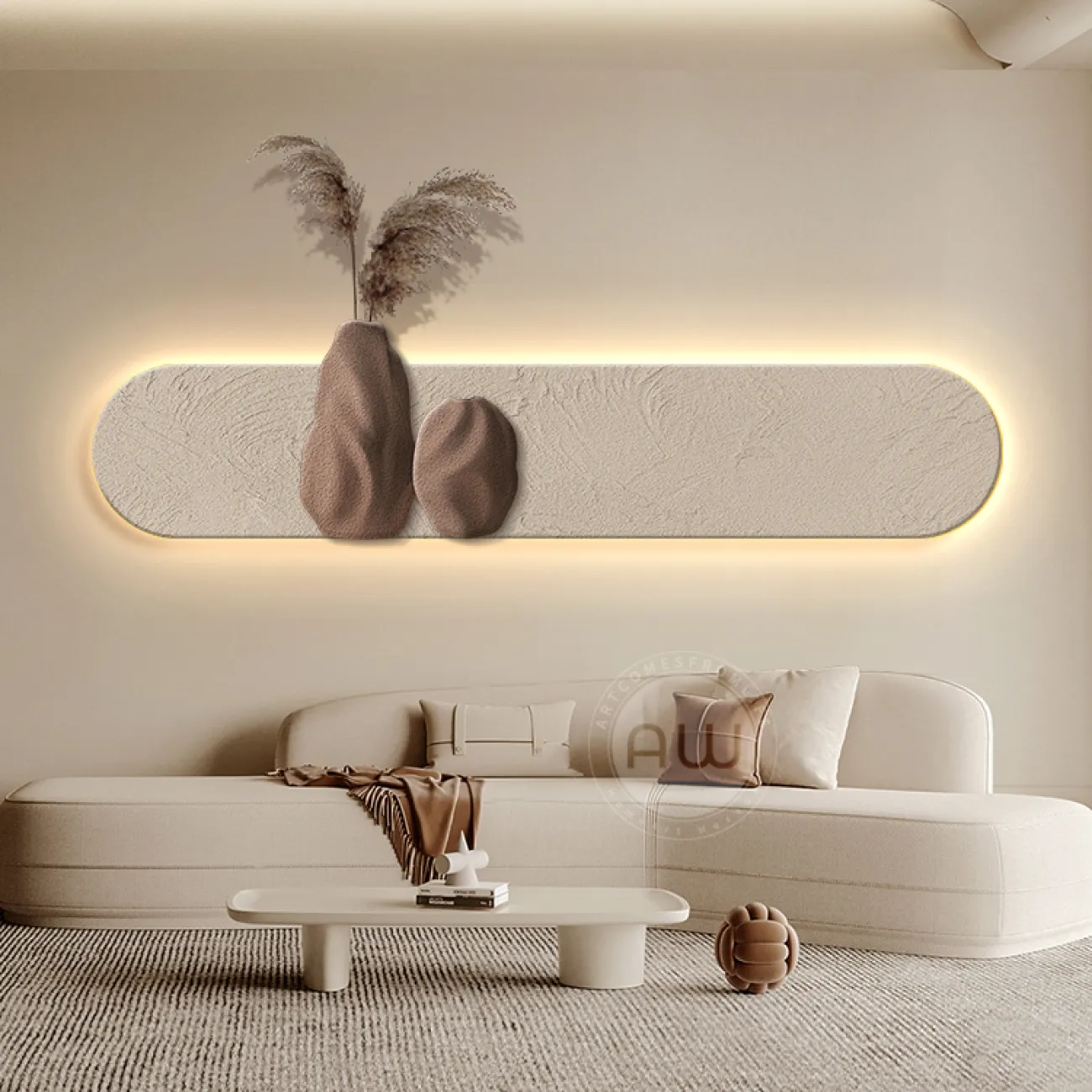 Трехмерный настенный декор из песчаника AW 37481-29 Трехмерный настенный декор из песчаника AW 37481-29