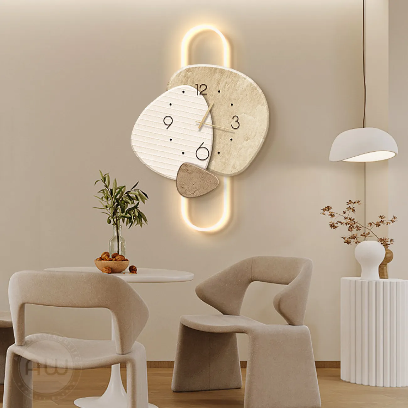 Настенные часы в стиле Ваби-саби AW 37482-29 Настенные часы в стиле Ваби-саби AW 37482-29