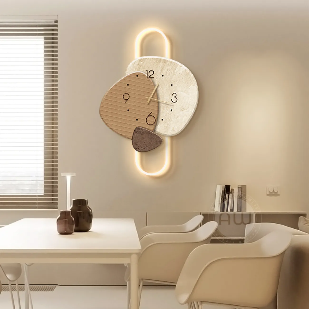 Настенные часы в стиле Ваби-саби AW 37482-29 Настенные часы в стиле Ваби-саби AW 37482-29