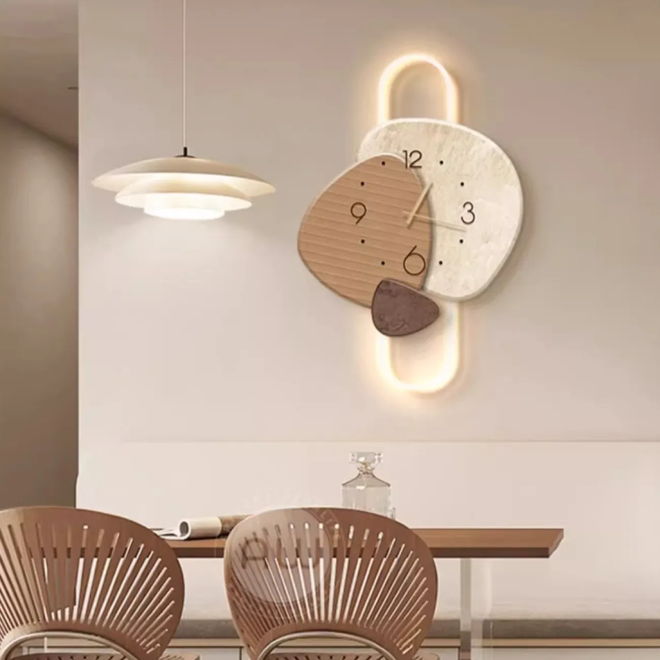 Настенные часы в стиле Ваби-саби AW 37482-29 Настенные часы в стиле Ваби-саби AW 37482-29