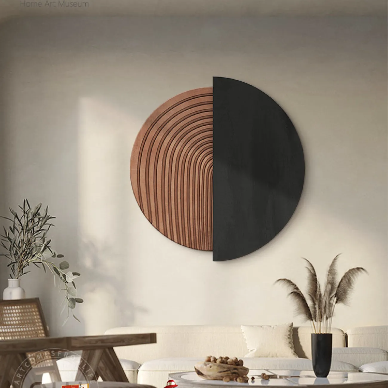 Трёхмерный настенный декор в стиле Ваби-саби AW 37484-29