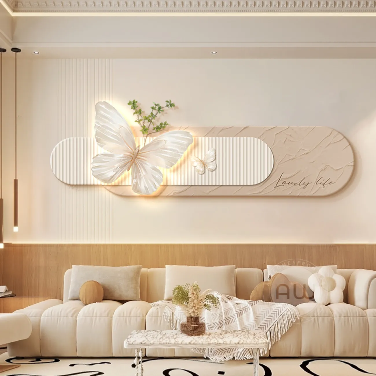 Современный трехмерный настенный декор AW 37486-29 Современный трехмерный настенный декор AW 37486-29