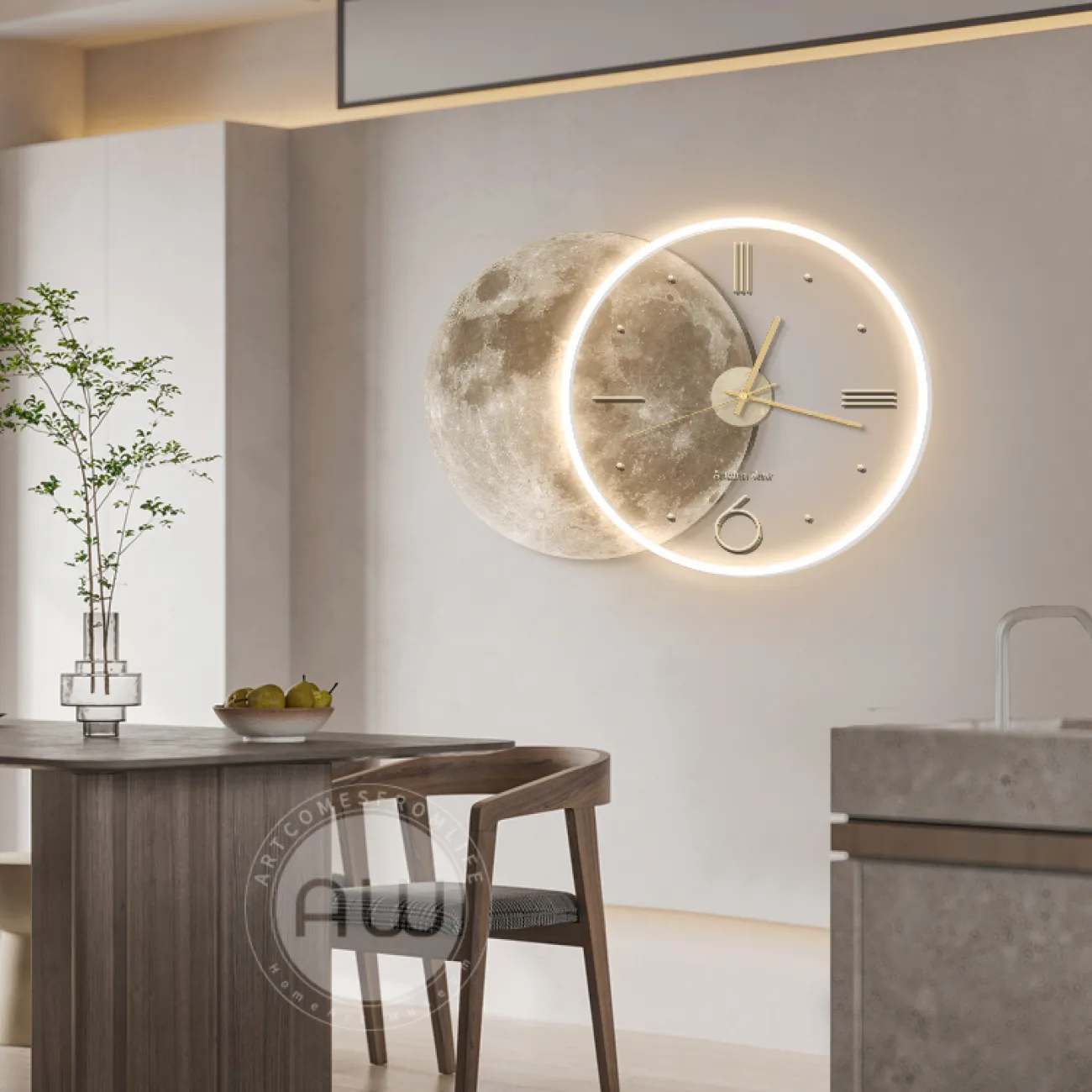 Настенные часы с подсветкой AW  37489-29