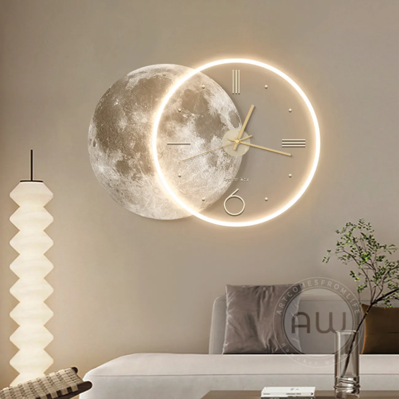 Настенные часы с подсветкой AW  37489-29