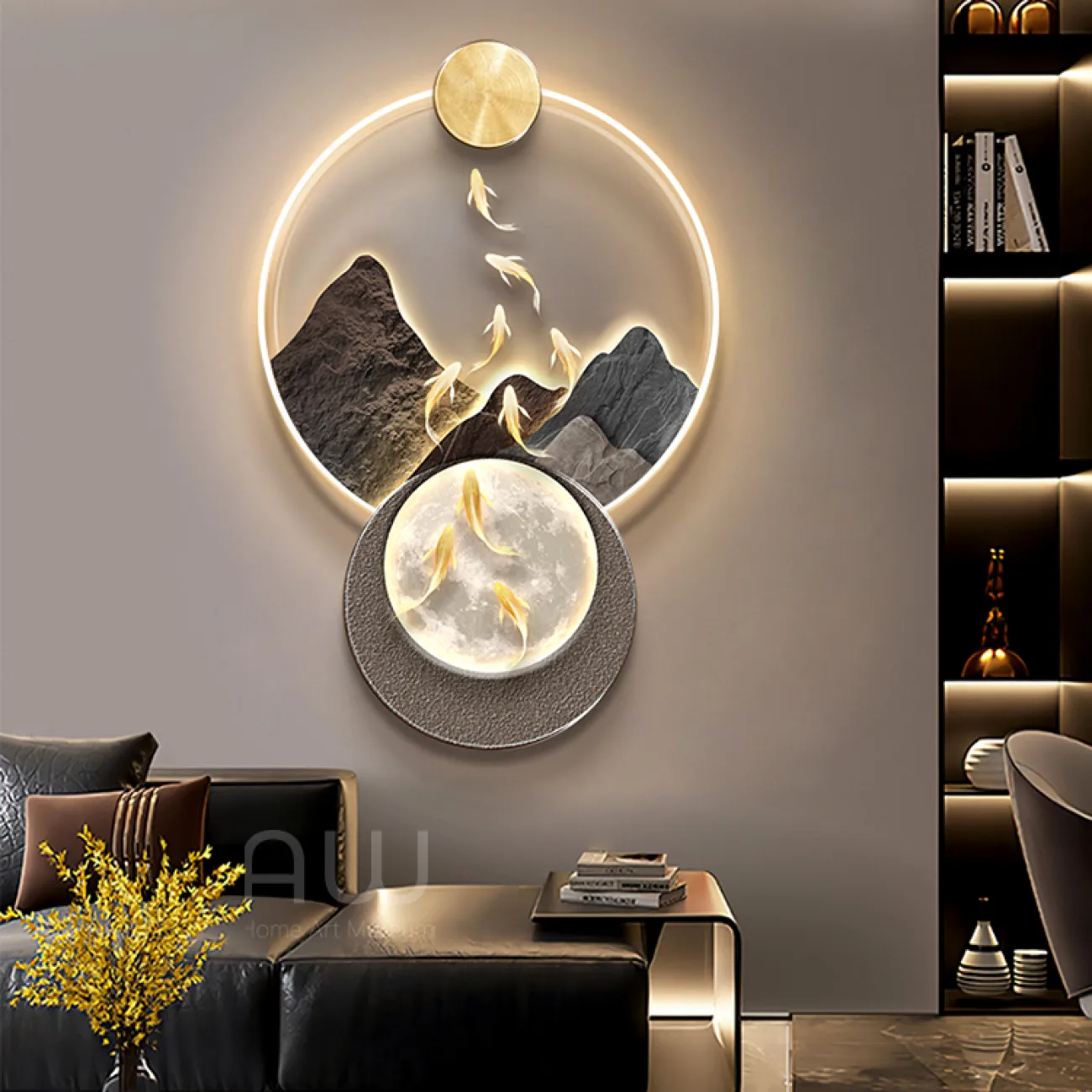 Трёхмерный настенный декор рыбки AW 37490-29