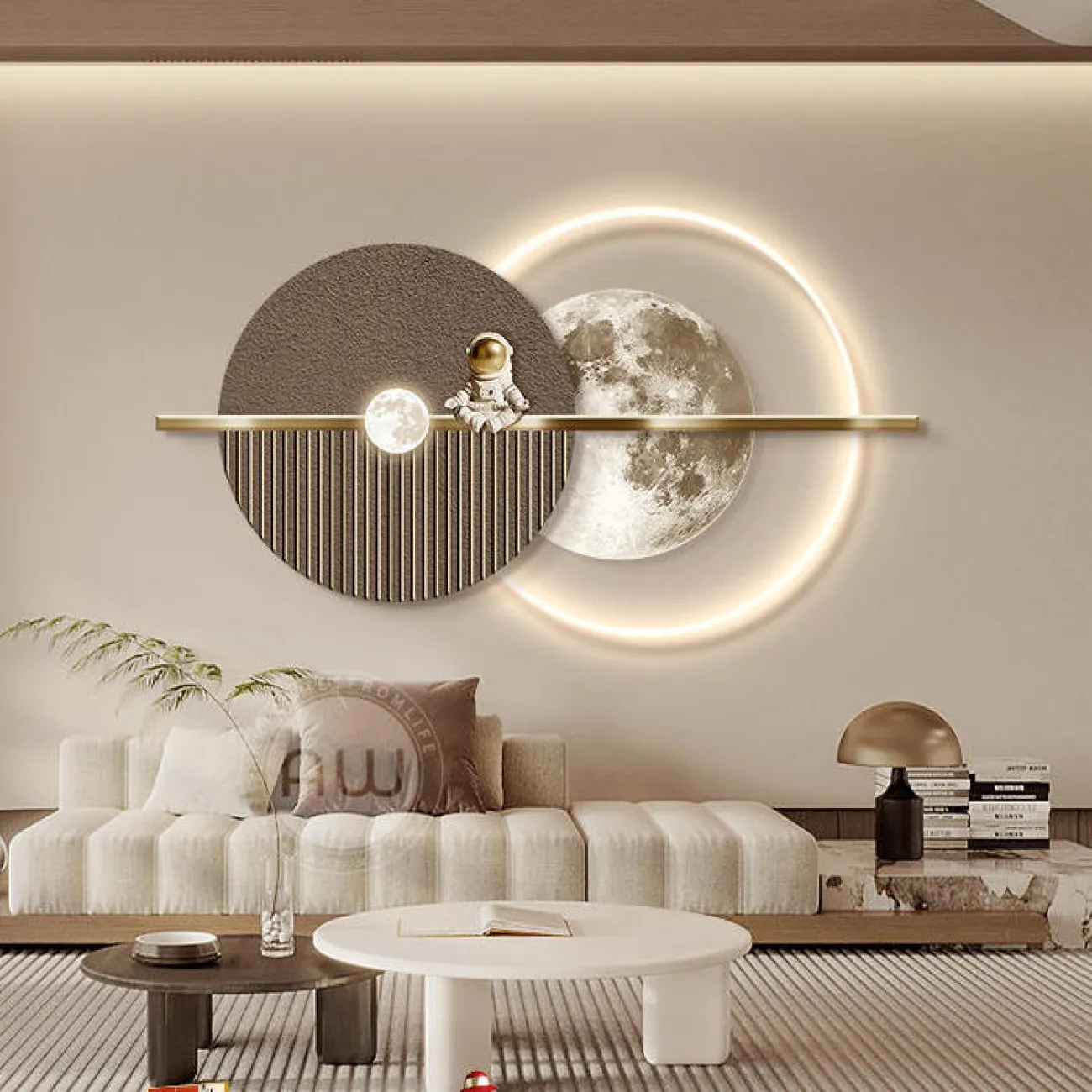 Трёхмерный настенный декор с подсветкой  AW 37491-29