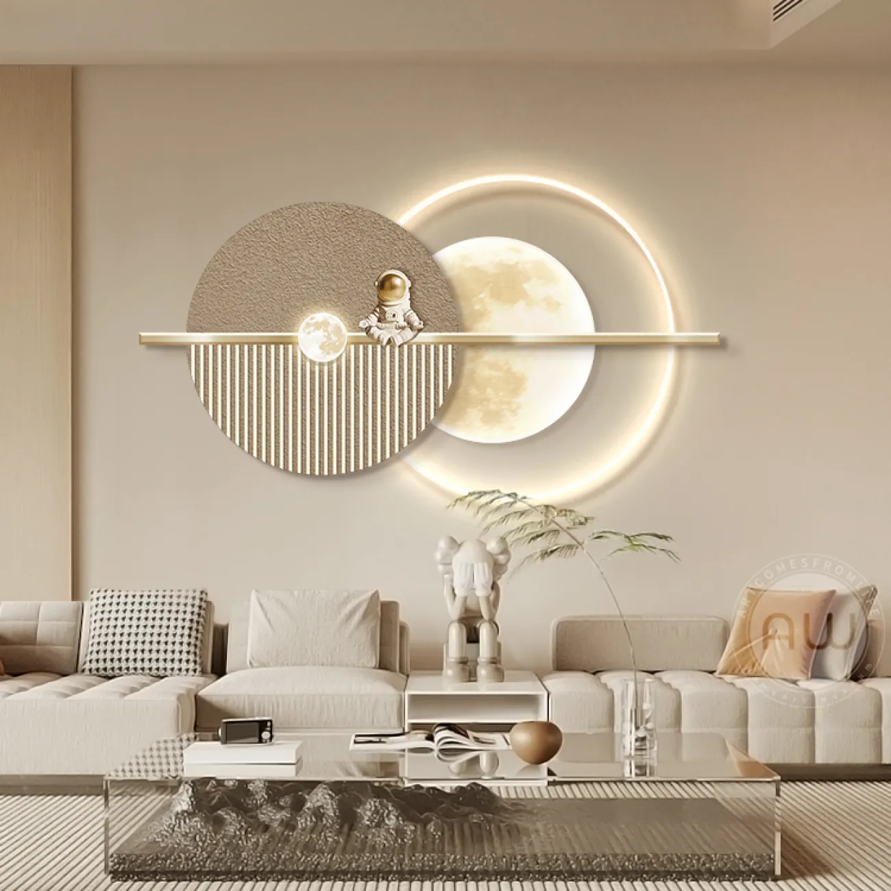 Трёхмерный настенный декор с подсветкой  AW 37491-29