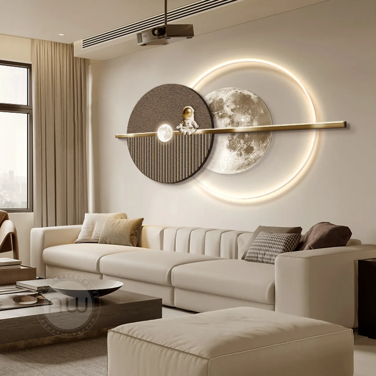 Трёхмерный настенный декор с подсветкой  AW 37491-29