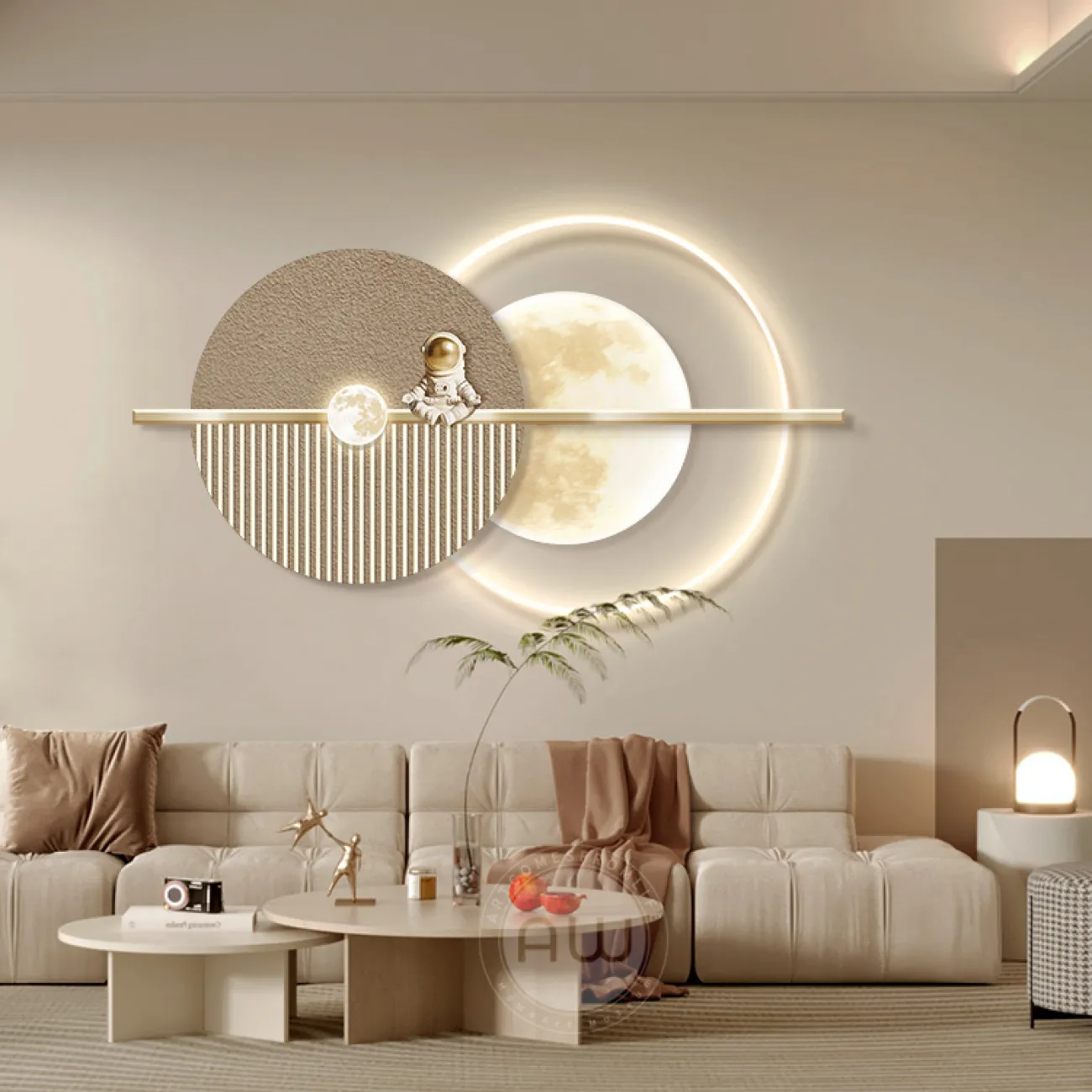 Трёхмерный настенный декор с подсветкой  AW 37491-29