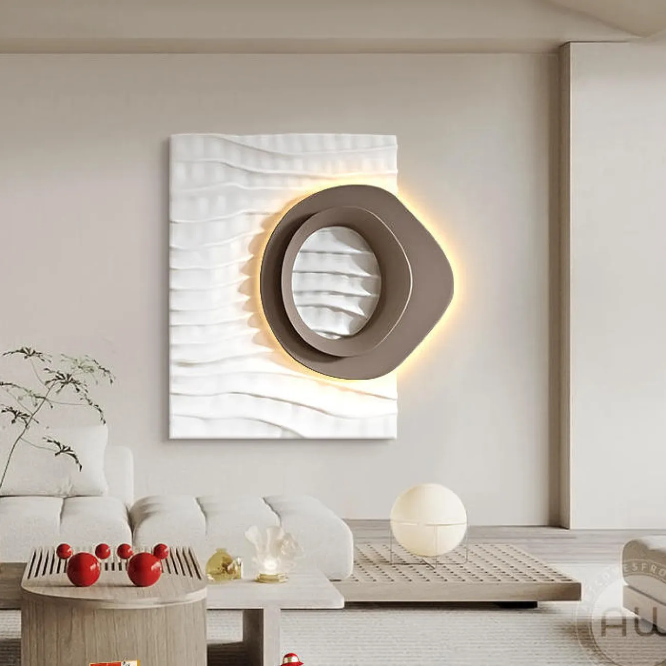 Трёхмерный настенный декор в стиле Ваби-саби AW 37492-29