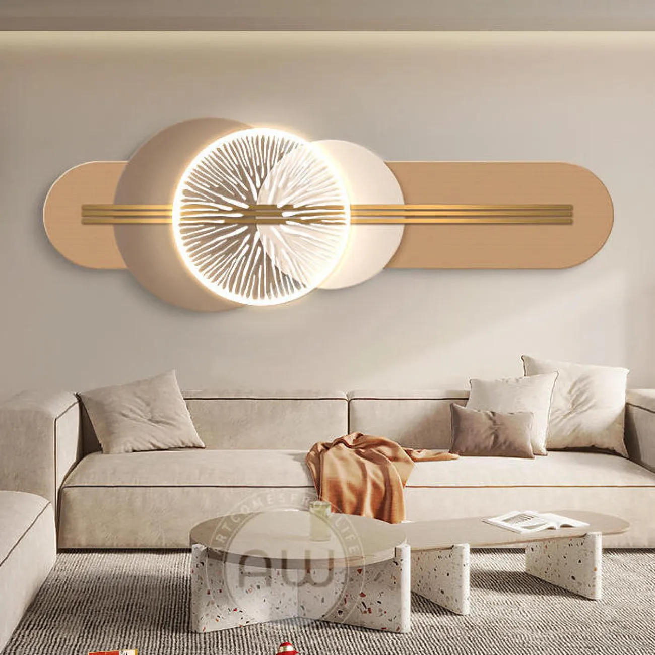 Настенный декор высокого класса с подсветкой AW 37496-29