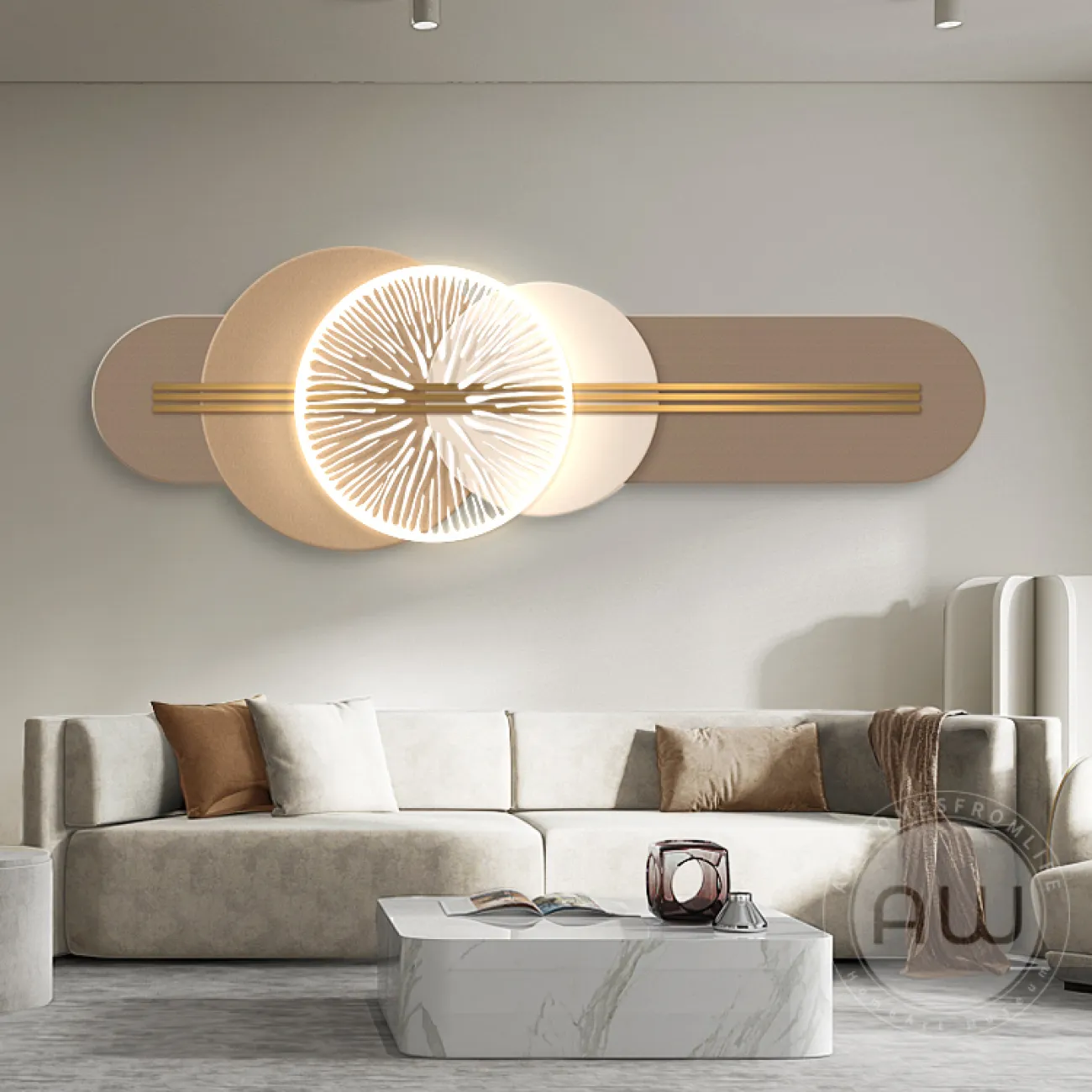 Настенный декор высокого класса с подсветкой AW 37496-29