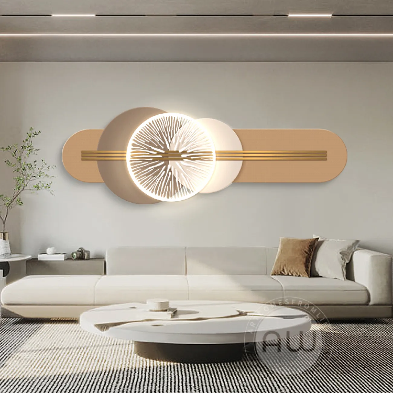 Настенный декор высокого класса с подсветкой AW 37496-29