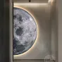 Настенный декор текстурная луна с подсветкой AW 37498-29