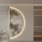 Настенный декор текстурная луна с подсветкой AW 37498-29