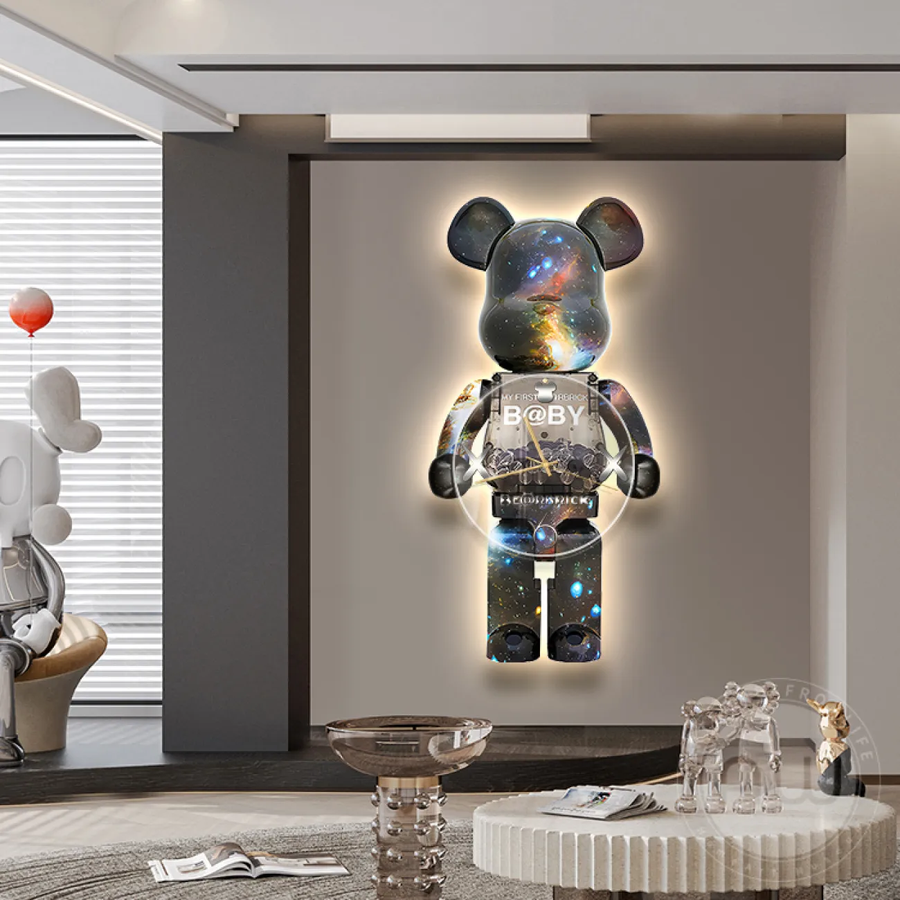 Настенные часы в виде мишки  AW 37500-29