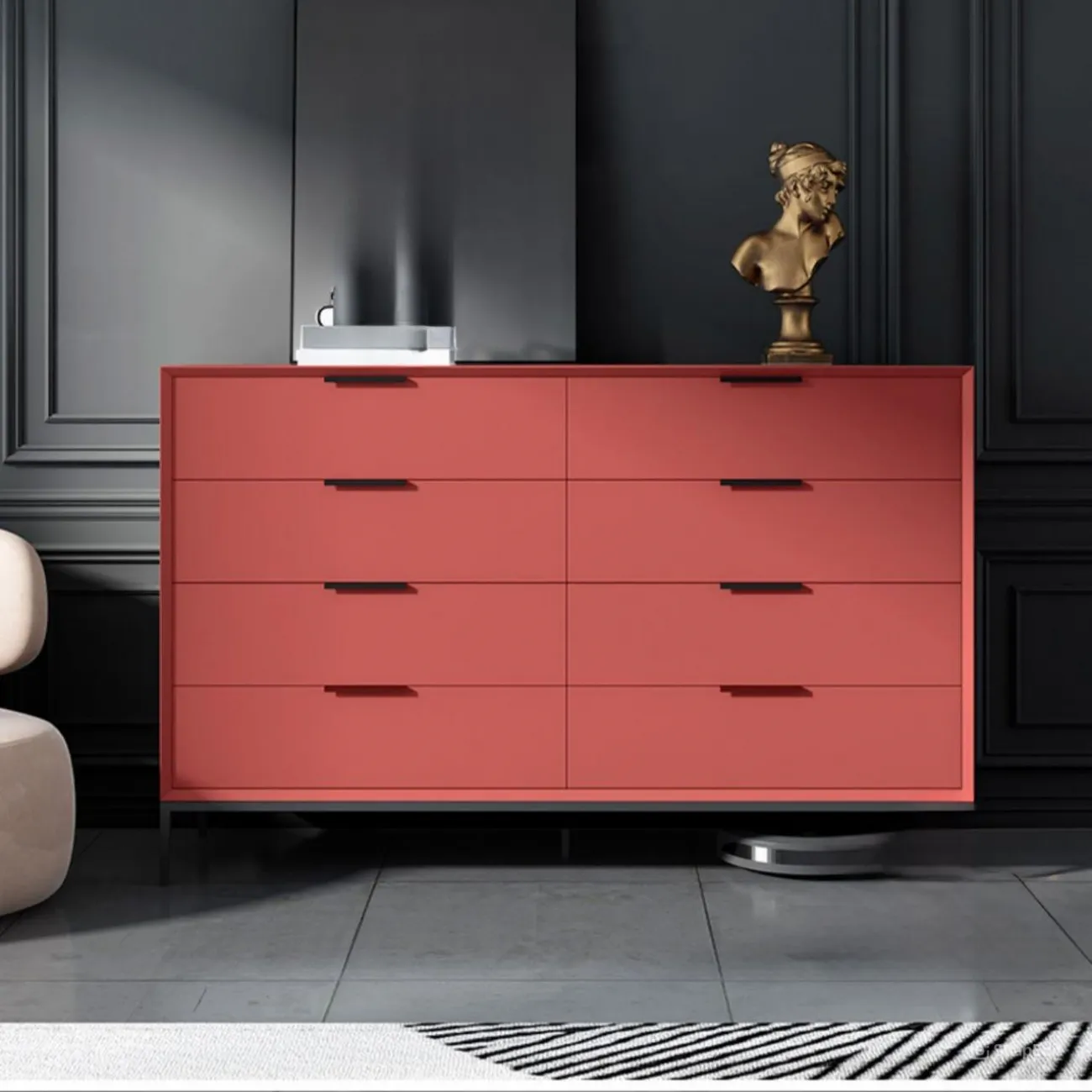 Современный роскошный комод из массива дерева HAOTAI 37507-29