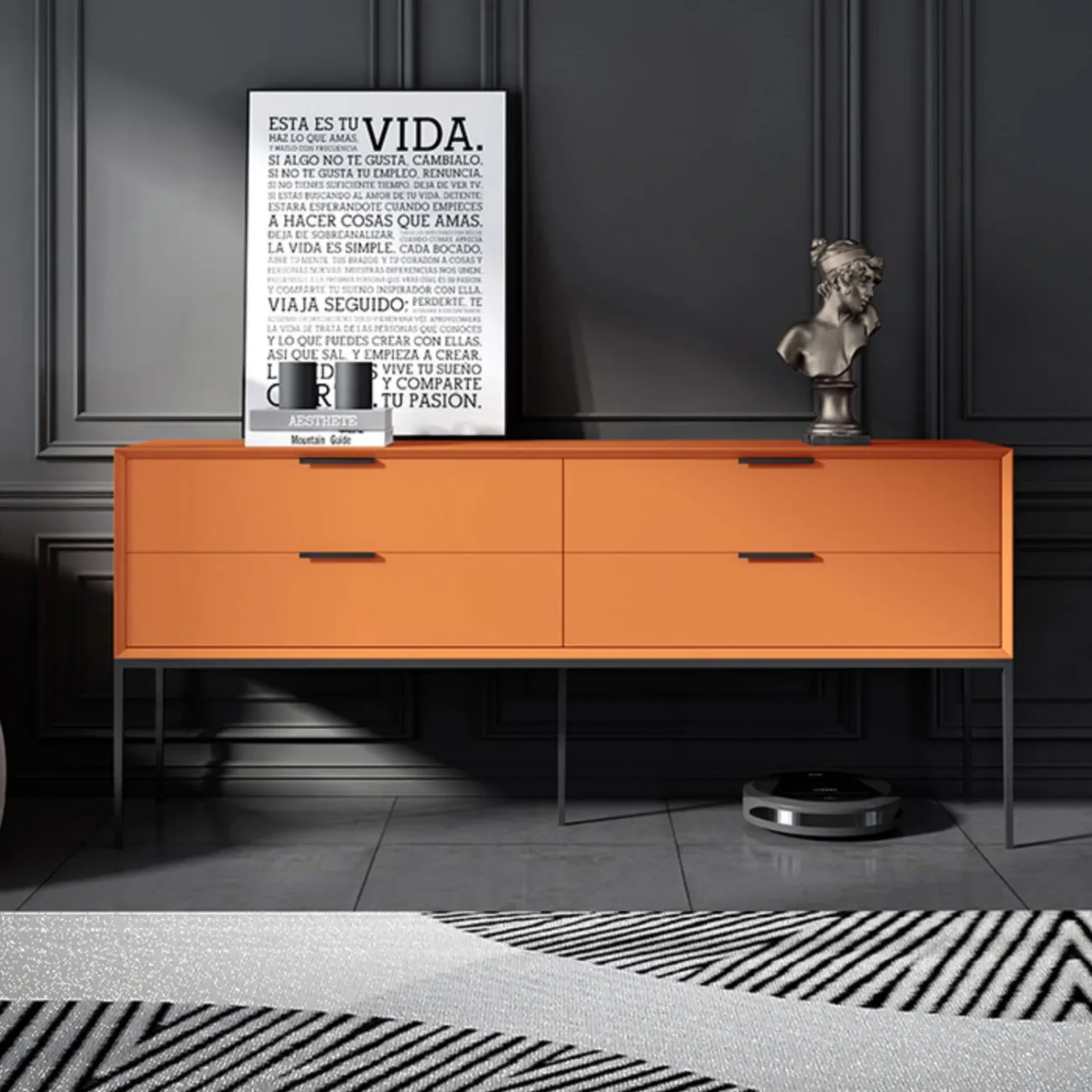 Итальянский минималистский комод HAOTAI 37508-29 Итальянский минималистский комод HAOTAI 37508-29