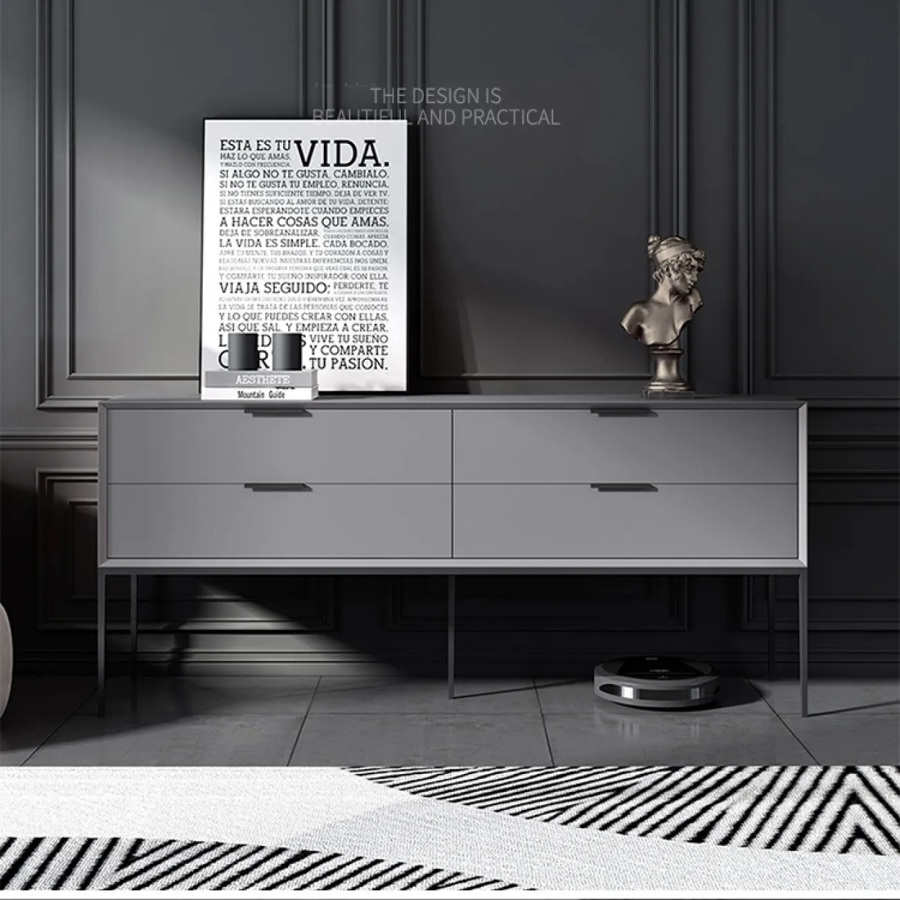 Итальянский минималистский комод HAOTAI 37508-29 Итальянский минималистский комод HAOTAI 37508-29