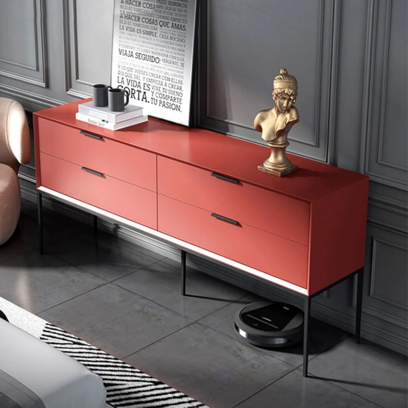 Роскошный комод из массива дерева HAOTAI 37509-29 Роскошный комод из массива дерева HAOTAI 37509-29