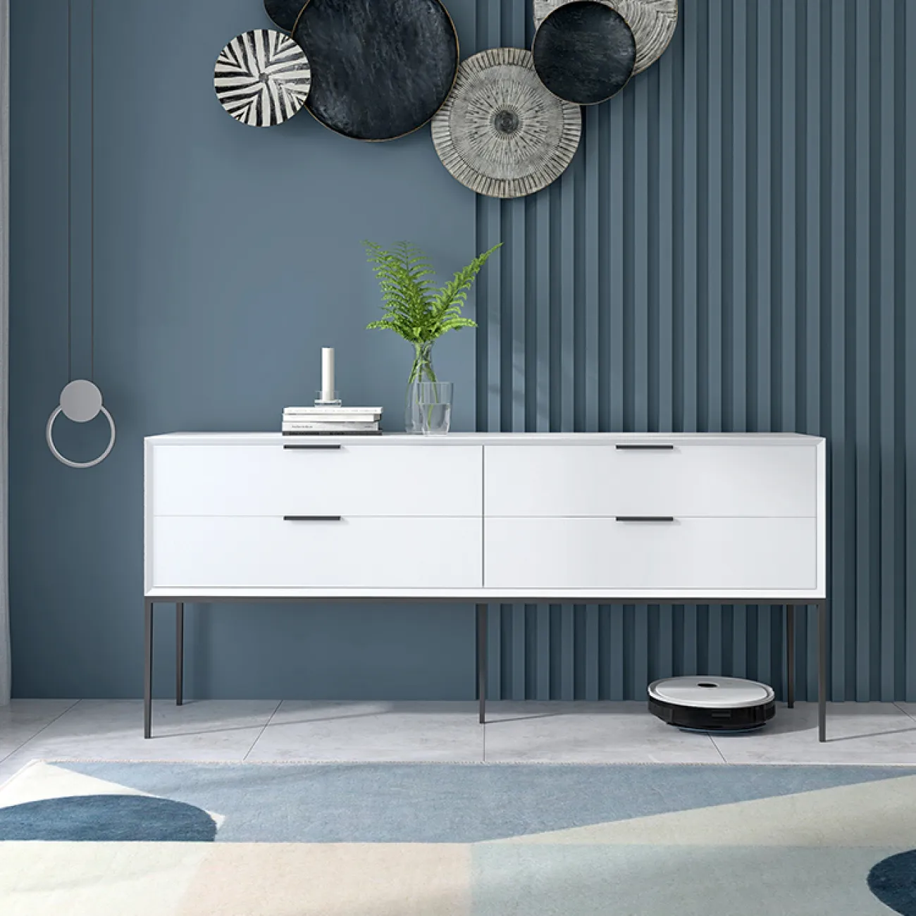 Роскошный комод из массива дерева  HAOTAI 37509-29