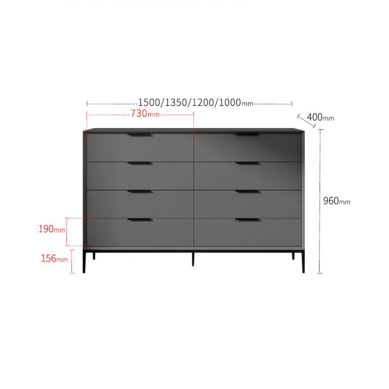 Итальянский минималистский комод HAOTAI 37510-29