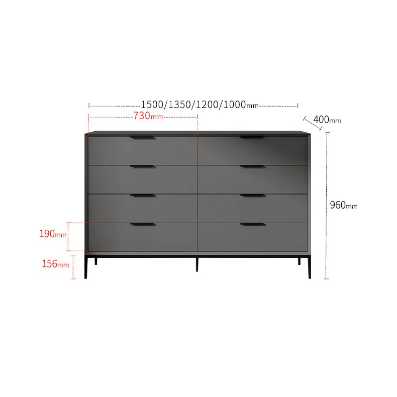 Итальянский минималистский комод HAOTAI 37510-29 Итальянский минималистский комод HAOTAI 37510-29