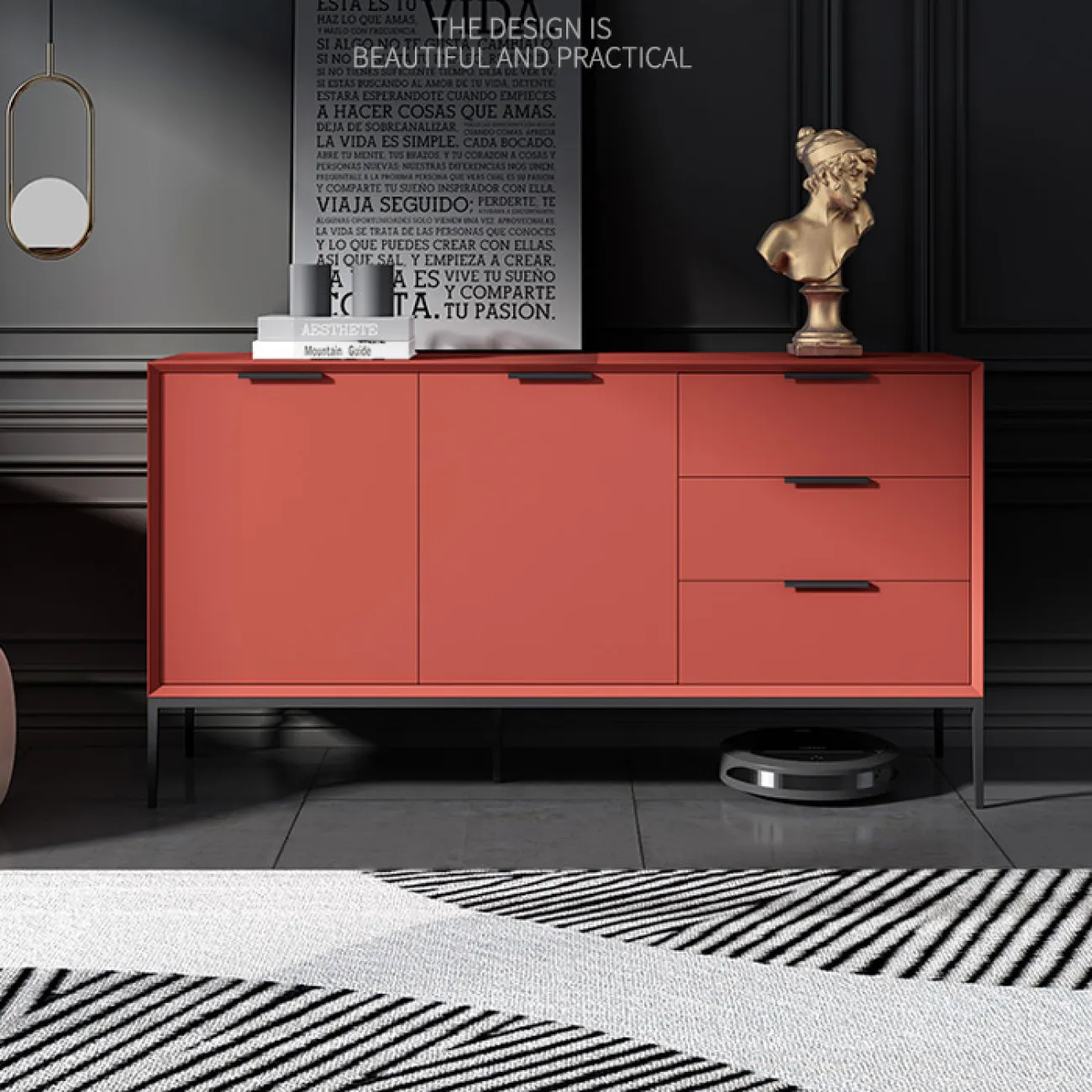 Итальянский комод из массива дерева HAOTAI 37512-29