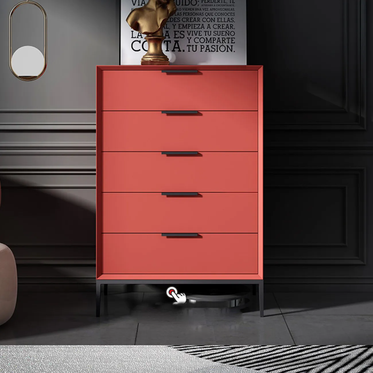 Современный роскошный комод из массива дерева HAOTAI 37513-29 Современный роскошный комод из массива дерева HAOTAI 37513-29