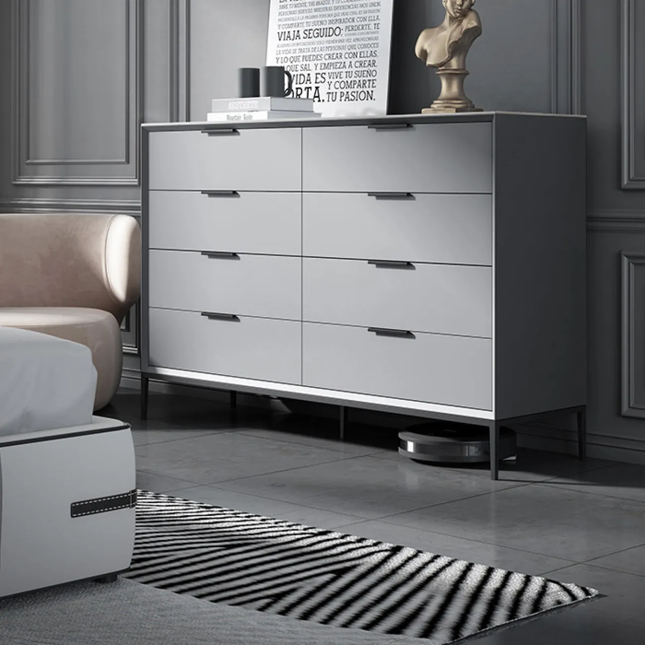 Роскошный комод из натурального камня HAOTAI 37515-29 Роскошный комод из натурального камня HAOTAI 37515-29