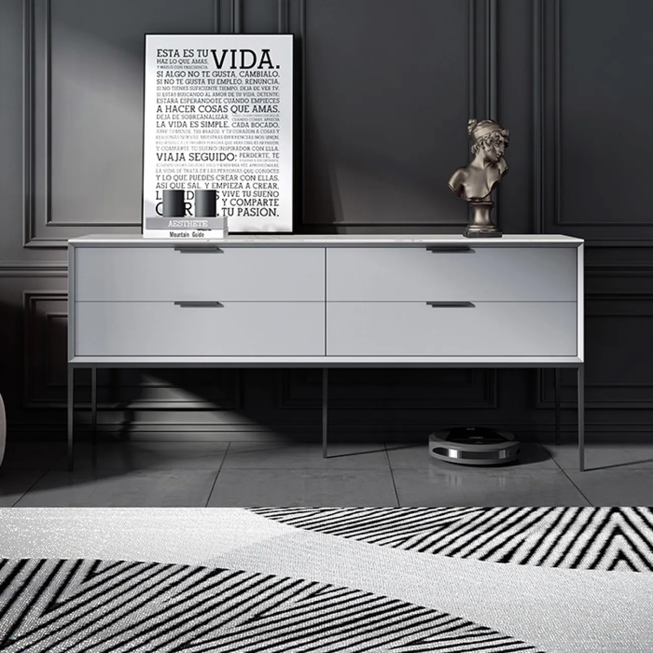 Роскошный комод из натурального камня HAOTAI 37515-29 Роскошный комод из натурального камня HAOTAI 37515-29