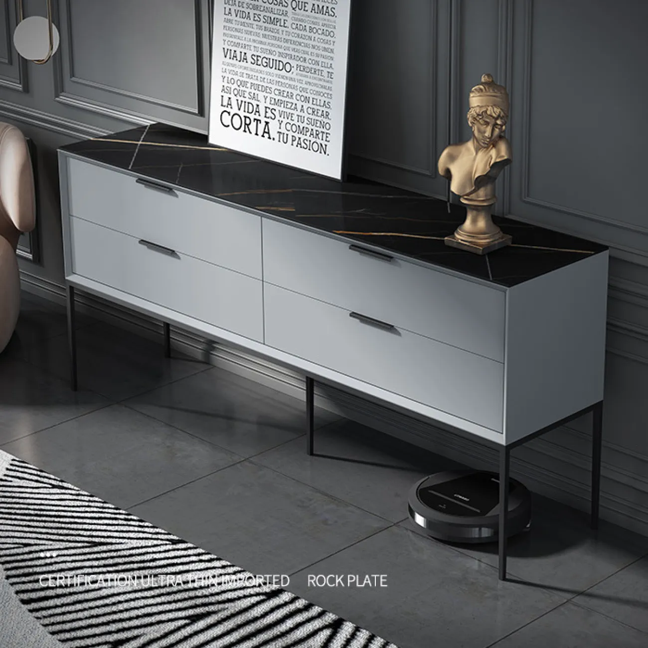 Роскошный комод из натурального камня HAOTAI 37515-29 Роскошный комод из натурального камня HAOTAI 37515-29