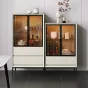 Лакированный  винный шкаф из массива дерева HAOTAI 37517-29