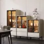 Лакированный  винный шкаф из массива дерева HAOTAI 37517-29