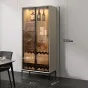 Лакированный  винный шкаф из массива дерева HAOTAI 37517-29