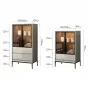 Лакированный  винный шкаф из массива дерева HAOTAI 37517-29