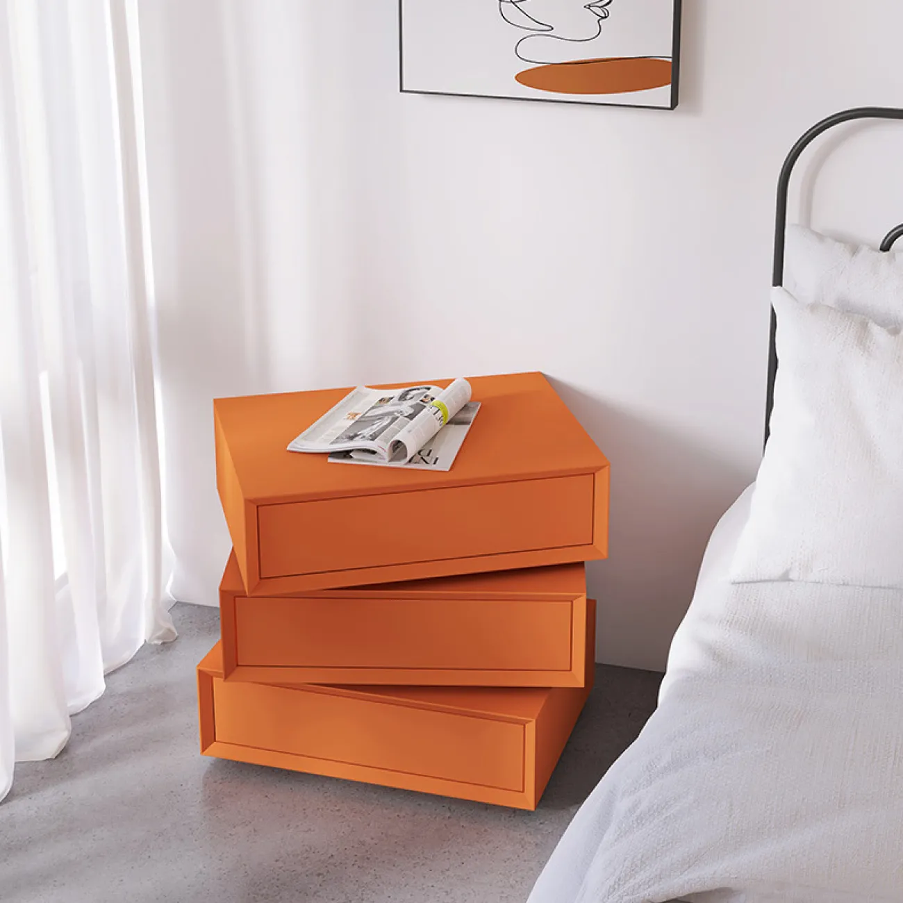 Дизайнерская прикроватная тумбочка HAOTAI 37518-29