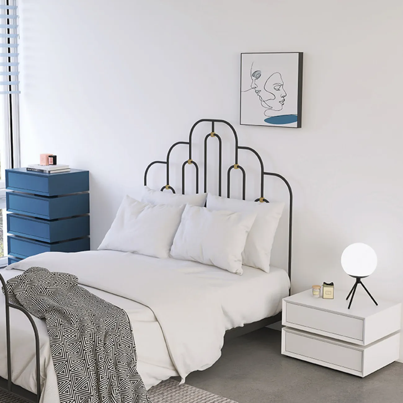 Дизайнерская прикроватная тумбочка HAOTAI 37518-29