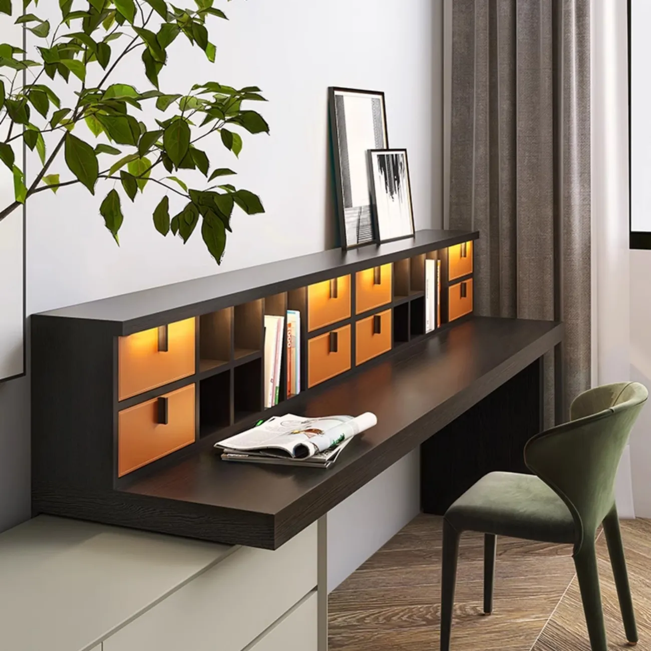Роскошный телескопический стол из массива дерева  HAOTAI 37519-29