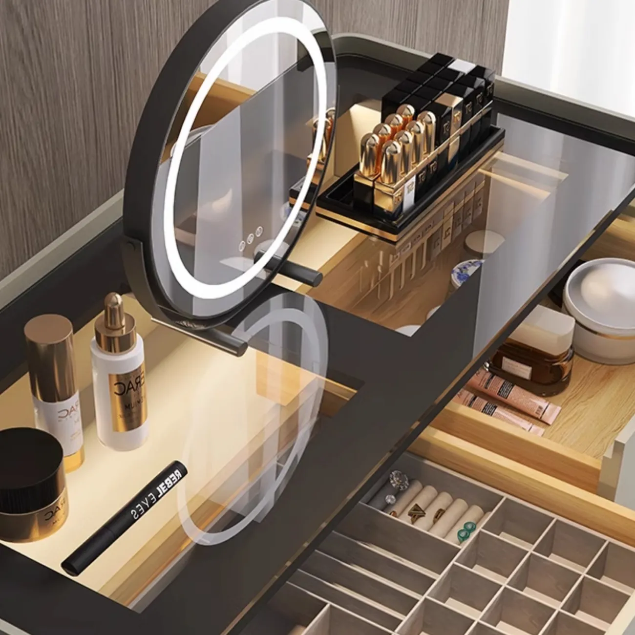 Роскошный туалетный столик с подсветкой HAOTAI 37520-29